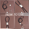 DIY Flower Bolo Tie Making Kit DIY-GF0014-25A-4