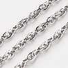 3.28 Feet 304 Stainless Steel Rope Chains X-CHS-L015-10-1