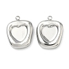 304 Stainless Steel Pendant Cabochon Settings STAS-C167-07D-P-1