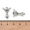 Tibetan Style Zinc Alloy Lantern Chandelier Component Links X-TIBEP-R334-166AS-RS-4