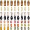 44Pcs Plastic & Resin Dreadlocks Braiding Beads OHAR-SC0001-21-1