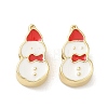 Christmas Brass Enamel Beads KK-I474-G09-1