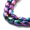 Electroplated Synthetic Non-magnetic Hematite Beads Strands G-P545-G02-02-4