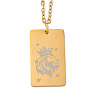 Golden 202 Stainless Steel Constellation Pendants Necklaces LS-NJEW-K380-02G-09-1