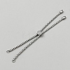 Stainless Steel Box Chain Slider Bracelet Makings BJEW-WH0012-86P-1