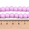 Painted Glass Bead Strands DGLA-S071-8mm-B38-1-2