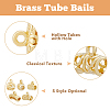 30Pcs 5 Style Brass Tube Bails KK-FH0005-92-4