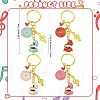 Alloy Enamel Disc & Gramophone & Musical Note Pendant Decorations KEYC-YW00286-03-3