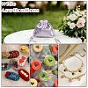 Satin Cloth Drawstring Pouches with Flower ST-CJ0048-001D-7