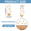 100Pcs Natural Freshwater Shell Charms FIND-AR0003-25-2