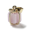 Natural Kunzite Gift Box Charms G-P523-01G-04-1