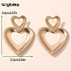 Iron Dangle Stud Earrings for Women WGA52C2-04-1
