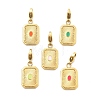 304 Stainless Steel Enamel Pendant Decoration STAS-L283-51G-1