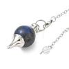 Natural Lapis Lazuli Sphere Dowsing Pendulums BJEW-E292-A03-6
