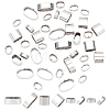 40Pcs 4 Styles 201 Stainless Steel Slide Charms/Slider Beads STAS-BC0003-65-1