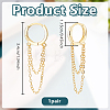 1Pair 925 Sterling Silver Hoop Earrings EJEW-UN0002-85G-3