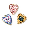 Printed Alloy Pendants ENAM-F160-07G-1