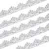 10 Yards Sparkle Polyamide Wavy Flower Lace Trim OCOR-WH20022-023B-1
