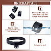 Stainless Steel Double Snap  With Duty Belt Keeper Wide Bracelet BJEW-WH0025-01-4
