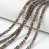 Electroplate Transparent Glass Beads Strands EGLA-A034-T4mm-R15-1