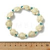 Synthetic Turquoise Beads Stretch Bracelets for Women BJEW-JB13598-02-2