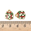 304 Stainless Steel Enamel Pendants STAS-L300-012G-09-3