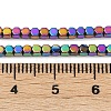 Electroplate Non-magnetic Synthetic Hematite Beads Strands G-I175-09-M-4