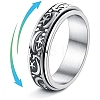 Rotatable Titanium Steel Finger Rings PW-WGFD7F6-01-1