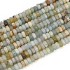 Natural Flower Amazonite Beads Strands G-G317-A30-3X6MM-2