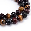 Natural Gemstone Round Bead Strands G-J303-13-10mm-3