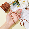 Round PU Leather Braided Cord LC-WH0012-03B-01-3