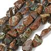 Raw Rough Natural Green Opal Beads Strands G-M453-D13-2