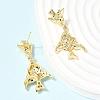 Brass Dangle Earrings EJEW-D352-06G-02-3