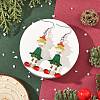 Acrylic & Shell Pearl & Glass Dangle Earrings EJEW-TA00827-1
