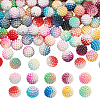  400Pcs 10 Colors Gradient Color Resin Imitation Pearl Beads RESI-NB0002-02-1