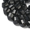 Natural Black Onyx Beads Strands G-C267-B10-3