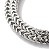 Non-Tarnish 201 Stainless Steel Wheat Chain Bracelets for Women Men BJEW-H612-07A-P-2