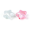 UV Plating Opaque Acrylic Beads SACR-T035-10M-2