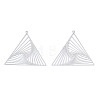 Non-Tarnish 201 Stainless Steel Filigree Pendants STAS-S118-053-1