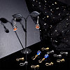   2 Sets 2 Colors Brass Earring Hooks EJEW-PH0001-23-4