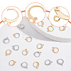 100Pcs 2 Colors 304 Stainless Steel Leverback Earring Findings STAS-BBC0001-46-4