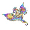 Dragon with Evil Eye Alloy Rhinestone with Plastic Lapel Pins for Backpack Clothes JEWB-G043-02C-2