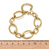 304 Stainless Steel Oval Link Chain Bracelets for Women BJEW-F536-07G-3