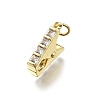 Brass Micro Pave Cubic Zirconia Pendants KK-K400-35G-01-1