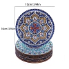 DIY 5D Diamond Painting Mandala Theme Cup Mat Kits PW-WGAF7BE-01-2