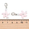 Alloy Enamel European Dangle Charms AL-CBAC2D3-01P-03-3