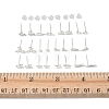 2 Pairs Alloy Stud Earrings for Women EJEW-FS0001-27B-5