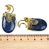 Dyed Natural Lapis Lazuli Pendants G-L524-17G-11-3