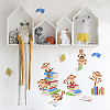 2Pcs 2 Styles PET Hollow Out Drawing Painting Stencils DIY-WH0411-031-4