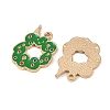 Christmas Alloy Enamel Pendants ENAM-I081-01KCG-03-2